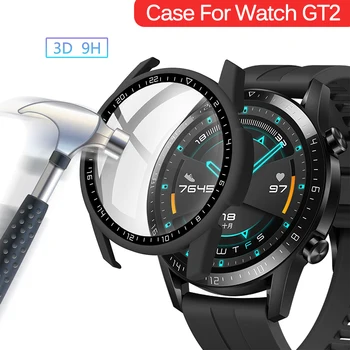 Защитен Калъф за Huawei Watch GT 2 46 мм/42 мм Аксесоари Пълно Покритие на Бронята на Екрана е Закалено Протектор gt2 46 мм 42 мм Капак