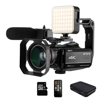 Камера за 4K 60 кадъра в секунда Ordro AZ30 Цифрова Камера Инфрачервено Нощно Виждане Filmadora Професионален видео блог YouTube Camara Full HD