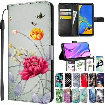Кожен калъф-портфейл за Samsung Galaxy A04s SM-A047M, калъф-за награда A04s, флип-надолу чанта за телефон Galaxy A10 A40 A11 A20 A20e, поставка с лист