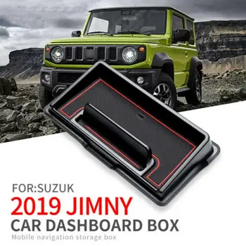 Кутия за Съхранение на Арматурното Табло на автомобила за Suzuki Jimny 2019 богат на функции Нескользящая Поставка за Телефон, Конзола Конзола Органайзер за Почистване