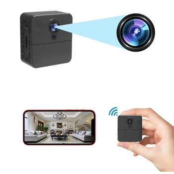 Мини Камера, WiFi Умна Безжична Камера IP Hotspot HD Нощно Виждане Видео Wsdcam FULL HD 1080P