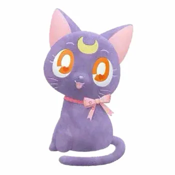 Нов Kawai Аниме Луната Котка Детски Плюшени, Меки Играчки За Момичета За Деца Коледни Подаръци 36 см