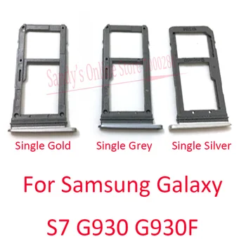 Нов Единични/Двойни Тава За Sim-Карти Nano Sim Държач За Четене на Карти За Samsung Galaxy S7 G930 G930F Micro SD Сим Тава За Четене на Карти резервни Части