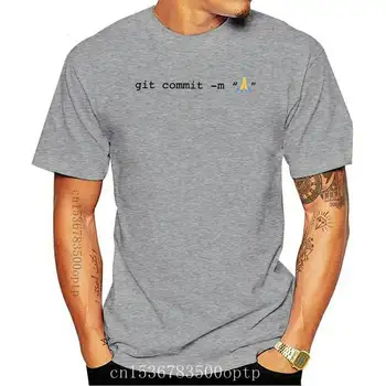 Нова Тениска Trust Me I am an Engineer Git Commit Prayer Hands Essential Мъжки t-shirt Оверсайз Градинска Тениска От Чист Памук, Ежедневни Тениски