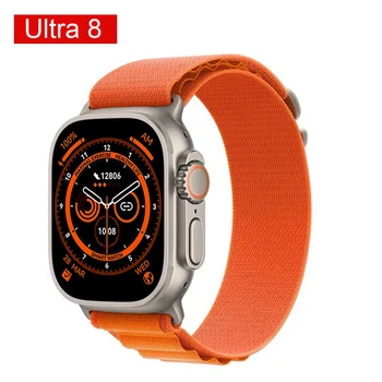 Смарт Часовници Ultra 8 NFC Отключване на Достъпа до Врати Smartwatch Series 8 Bluetooth Предизвикателство Безжичен кабел за зареждане Гривна 380 ма за Apple xiaomi