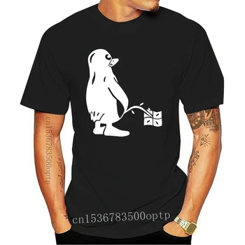 Тениска PENGUIN LINUX UBUNTU OZF, Памучен мъжки t-shirt, Нов Дизайн, Висококачествен мастилено-струен печат Digitol (1)