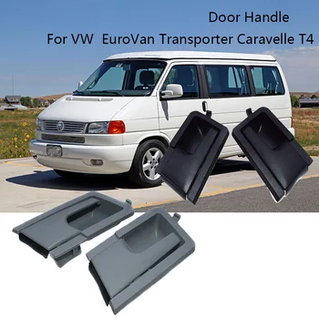 Черна/Сива Вътрешна Вътрешна Дръжка Врата Предна Лява + Дясна За VW Volkswagen Превозвачът T4 Caravelle EuroVan